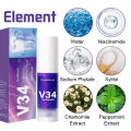 30ml V34 SmileKit Purple Toothpaste Clean Oral Hygiene Fresh Breath Removes Tartar Teeth Products Toothpaste Squeezer.