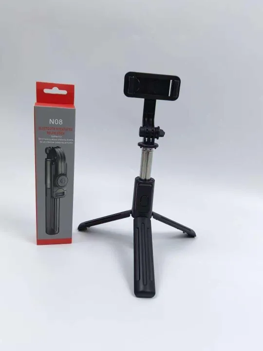Tripod Stand Selfie Stick With Bluetooth Remote And LED Light