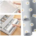Cabinet Mat Reusable Daisy Flower Kitchen Drawer Mat Kitchen Dining Table Mat Insulation Mat Waterproof Moisture-proofDrawer Mat. 