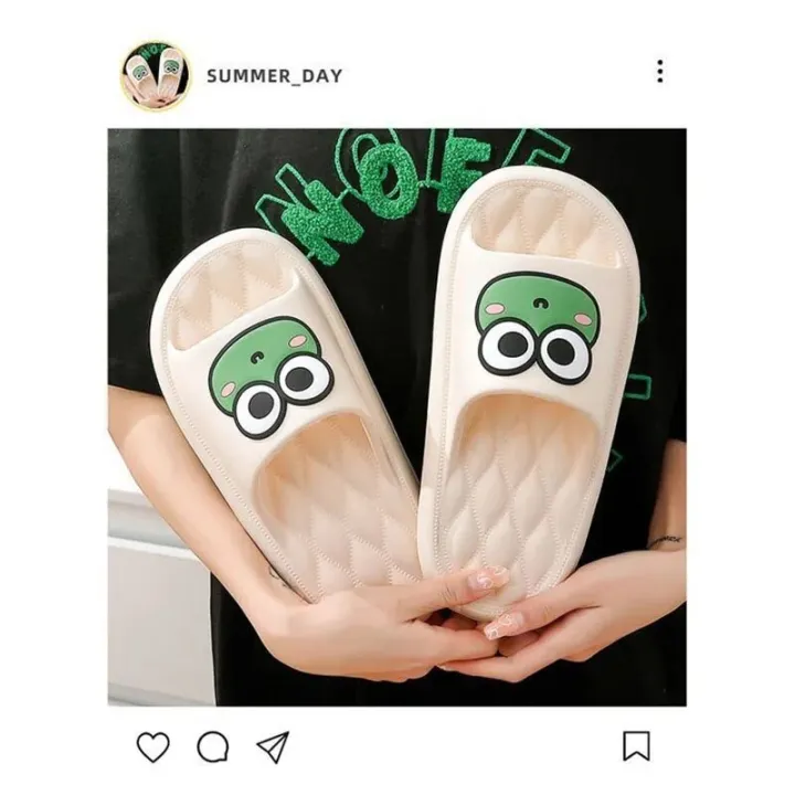Summer%20Beach%20Slides%20Bathroom%20Anti%20Slip%20Slipper%20Non-Slip%20Home%20Flip%20Flops%20Cartoon%20Frog%20Soft%20Sandals%20-%20Image%202