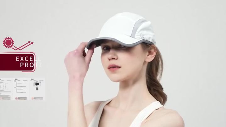 GADIEMKENSD Reflective Folding Outdoor Hat Unstructured Design UPF 50+ Sun Protection Sport Hats for Womens and Mens