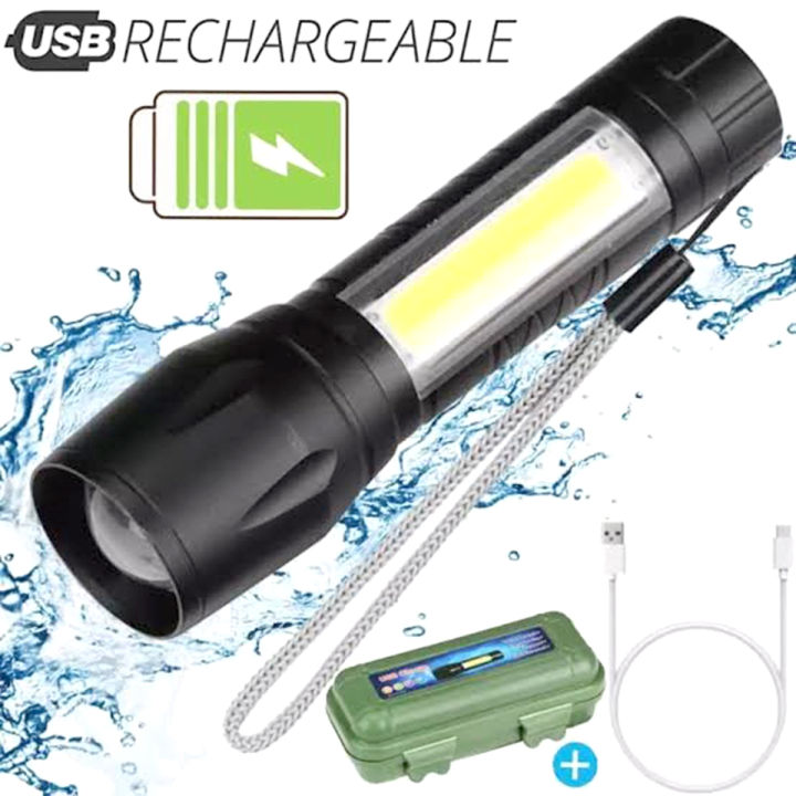 Recharge-able%20Flashhlight%20Torch%20LED%20USB%20Portable%20Torches%203%20Modes%20Mini%20Camping%20Lighting%20-%20Torch%20Light%20-%20Image%204