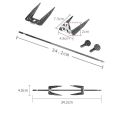 Rotating Grill Fork Barbecue Tool Oven Accessories Chicken Roasting Rack Stainless Steel Rustproof Air Fryer Fork Rotisserie.
