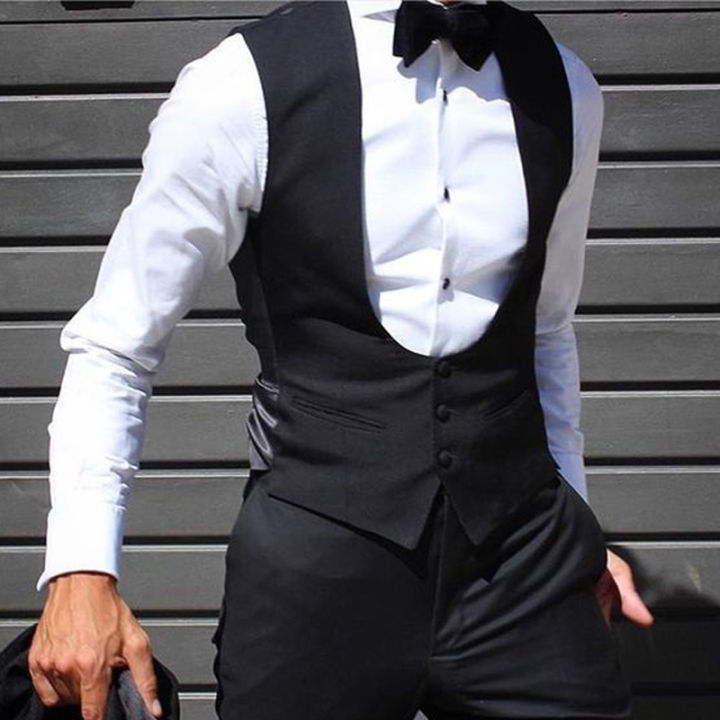 Black%20Men%20Vest%20for%20Wedding%20Groom%20One%20Piece%20Slim%20Fit%20Suit%20Waistcoat%20Solid%20Color%20Male%20Fashion%20Coat%20-%20Image%207