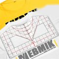 Tshirt Ruler Guide for Vinyl Alignment for Heat Press in HTV Vinyl, All-in-ONE T Shirt Ruler to Center Design and Craft Sewing. 