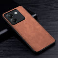 Premium PU Leathe Phone Case for Xiaomi Poco M7 Pro 5G Scratch-Resistant Solid Color Protective Cover.