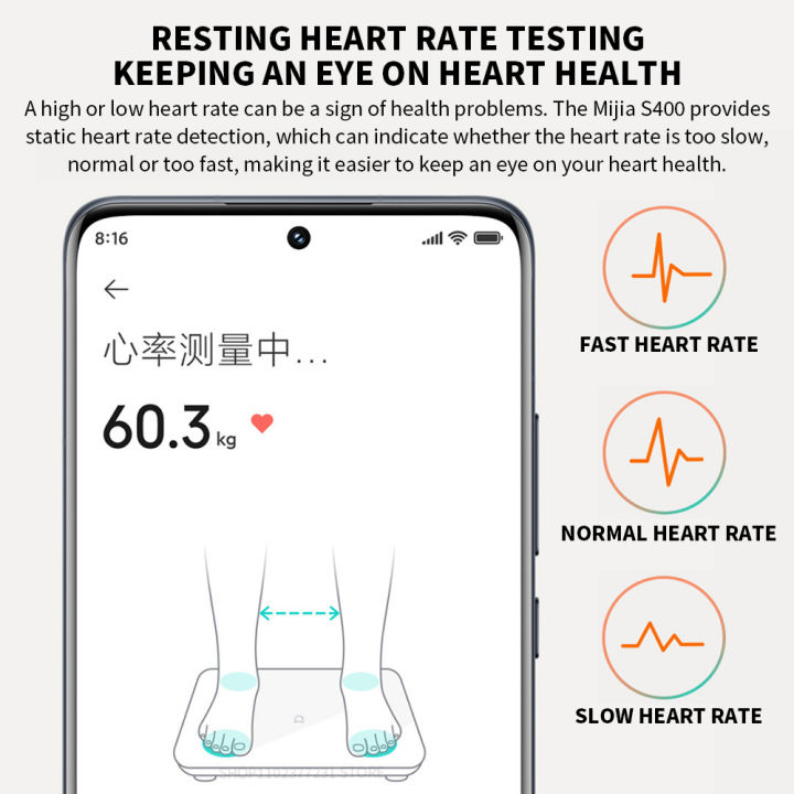 %20Mijia%20Body%20Fat%20Scale%20S400%20Bluetooth%205.0%20LED%20Display%20Weight%20Dual%20Frequency%20Accurate%20Measurement%20Weight%20Scale%20-%20Image%202