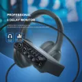 BOMGE U202 USB Audio Interface with Mic Preamplifier XLR/TSR/TS Ports 48V 32-Bit/192kHz Resolution for computer recording Stream. 