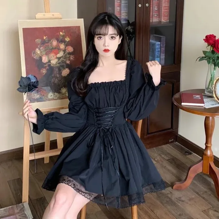 Halloween%20Gothic%20Grunge%20Punk%20Women%20Dress%20Long%20Sleeve%20Lace%20Slim%20Black%20Dresses%20New%20Y2K%20Harajuku%20Lolita%20Fairy%20Core%20Party%20Dress%20-%20Image%203