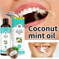 Natural Coconut Mint Pulling Oil Mouthwash Fresh Oral Hygiene Breath Odor Removal Gentle Alcohol-Free Mouth Gum Care Anticavity. 