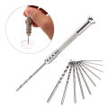 11PCS 1mm-3.5mm Hand Twist Drill Set Precision Pin Vise Hand Drill with Twist Drill Bits Set of 11 Pieces Rotary Tools For Model. 