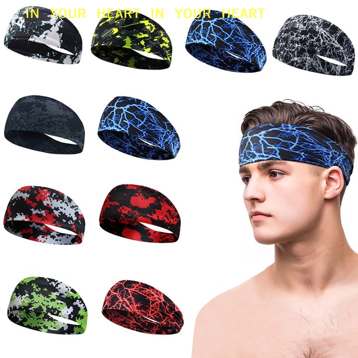 【X】1PCS Fitness Sweating Guide and Anti Sweating Band Running Headband Sports Sweating Absorbing Headband Hair Band