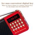 FM Radio Multifunction MP3 Full Band Radio Speaker LED Digital Display Support TF Card USB Drive. 