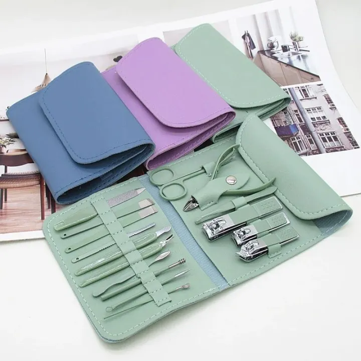 16pcs/set%20Nail%20Cutter%20Set%20Stainless%20Steel%20Nail%20Clippers%20Set%20With%20Folding%20Bag%20Manicure%20Cutter%20Kits%20Scissors%20Makeup%20Beauty%20Tool%20-%20Image%204