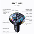 Bluetooth 5.3. FM Transmitter Handsfree Car Radio Modulator MP3 Player With 22.5W USB Super Quick Charge Adapter for Car.