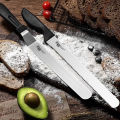 Stainless Steel Serrated Bread Knife Slices and Cuts Without Crumbling Cake Slicer Toast Saw Cake Spreader Sandwich Knife Baking.