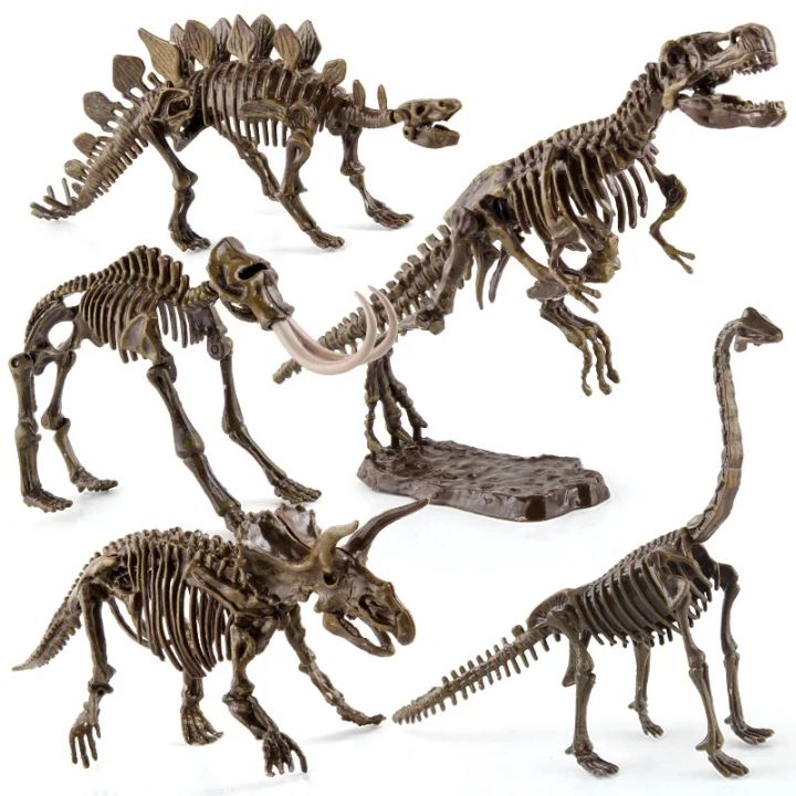 Assemble Dinosaur Bones Triceratops Skeleton  Mammoth Mammuthus Assembled  Tyrannosaurus Rex Puzzles  Toys
