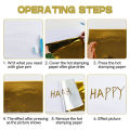 50pcs/set Toner Reactive Foil Sheets for Laser Printer Laminator Hot Stamping Holographic Foil Paper Rolls for DIY Card Crafts. 