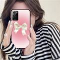 Korean Cute Pink Bow Phone Case For Samsung Note 8 9 10 20 pro plus lite M 10 11 20 30 21 31 51 A 21 22 42 02 03. 