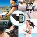 Wristband With Mobile Phone Holder Rotating 180°Rotatable Exercise Arm Bag Outdoor Running Fitness Mobile Phone Stand. 