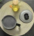 KITCHEN OIL FILTER POT STRAINER. 