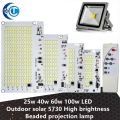 25w 40w 60w 100w LED outdoor solar energy 5730 high brightness bead projection light  integrated light source light panel contro. 