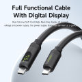 Hagibis 40Gbps USB4 M.2 NVMe SSD Enclosure With LED Display USB4 Cable for Thunderbolt 4/3 USB 3.2/3.1/3.0 B+M M-Key SSD Case. 