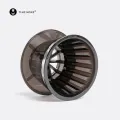 TIMEMORE B75 Basket Coffee Dripper Crystal Eye Pour Over Coffee Filter PCTG 1-2Cups Coffee Maker Flat Bottom Increase Uniformity. 