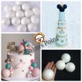 Pack of 8 Round Foam Balls Size approx 60 mm /6cm /2.5 Inch Foam Balls / Thermopole Balls / Styrofoam Balls. 