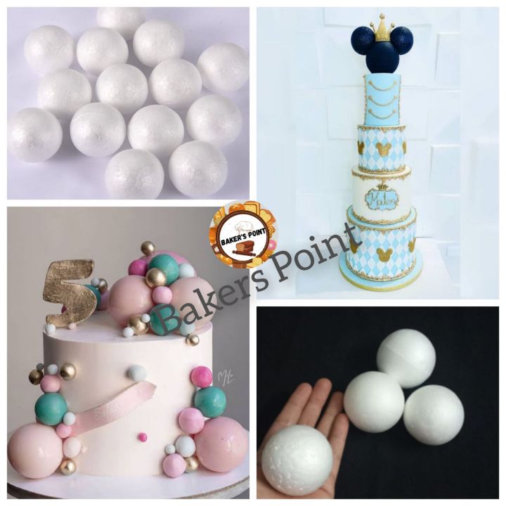 Pack of 8 Round Foam Balls Size approx 60 mm /6cm /2.5 Inch Foam Balls / Thermopole Balls / Styrofoam Balls