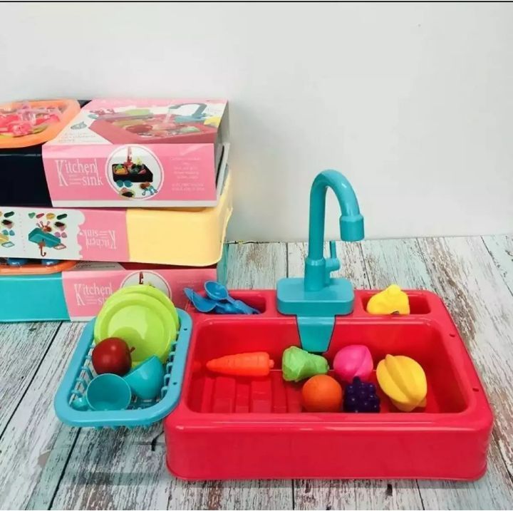 Wash Basin Kitchen Sink Toy With Accessories For Kids Daraz.pk