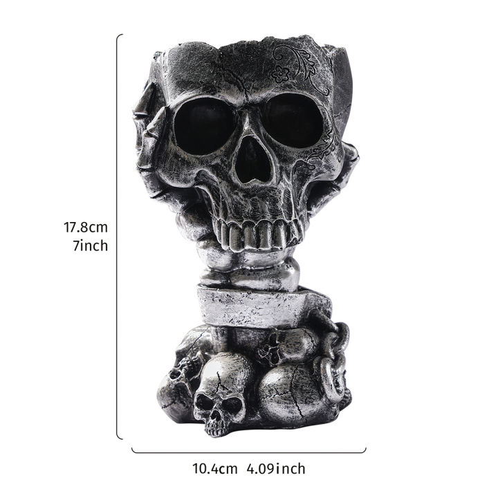 1PC,%20Halloween%20Party%20Punk-Style%20Mechanical%20White,%20Black%20Gold,%20and%20Silver-Black%20Skull-Shaped%20Vases%20-%20Image%207