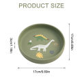 1PCS Dinosaur Silicone Baby Plate BPA Free Cartoon Food Tray For Toddlers Self Feeding Training 6M+ Easy Clean Tableware. 