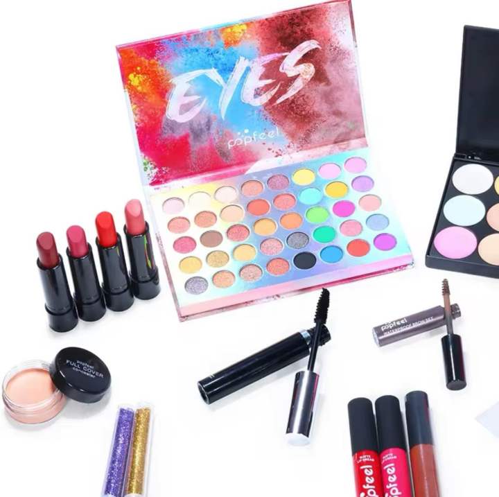 Popfeel%20Makeup%20Set%20for%20Women%20Full%20Kit%20All%20in%20One%20Makeup%20Gift%20set%20Box%20Eyeshadow%20Palette%20Blushes%20Powder%20Lipstick%20Lip%20Gloss%20Pro%20Hot%20-%20Image%205