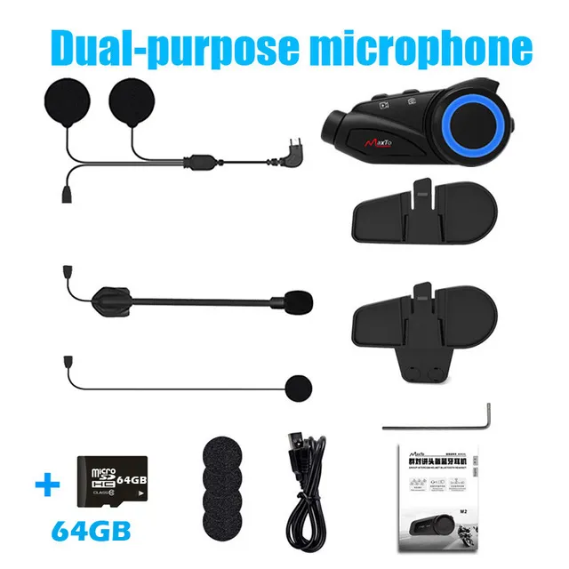 MAXTO%20M3%20Motorcycle%20Helmet%20%20Bluetooth%20Headset%20Intercom%201000m%20WiFi%201080P%20Lens%20Video%20Recorder%20Waterproof%206%20Riders%20-%20Image%208