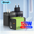 120W Super Fast Charge Type C USB Phone Charger With Telescopic Retractable USB C Cable For Iphone 16 15 Samsung Laptop.