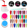 36 Colors Gel Coating Nail Art Kit, Solid Glue Coating Gel. 