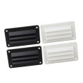 2pcs ABS RV Air Vent Louver Professional Bathroom Ventilation Outlet Grille for Boat Yacht Home White Black Color Optional. 