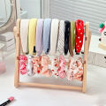 Solid Wood Multi-Layer Bracelet Storage Rack, Necklace and Ankle Chain Trapezoidal Display Rack, Large Capacity Organizing Rack. 