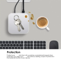 Silicone Protective Case for Mac Mini M4/M4 Pro 2024 Precise Opening Dustproof Cover Easy Install Wear-resistant Waterproof.