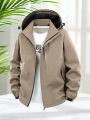 Plus Size 8XL Waterproof Jacket Men Lightweight Hiking Jacket with Hood Mesh Lined Breathable Zip Up Camping Coats Big and Tall jomsom jacket. 