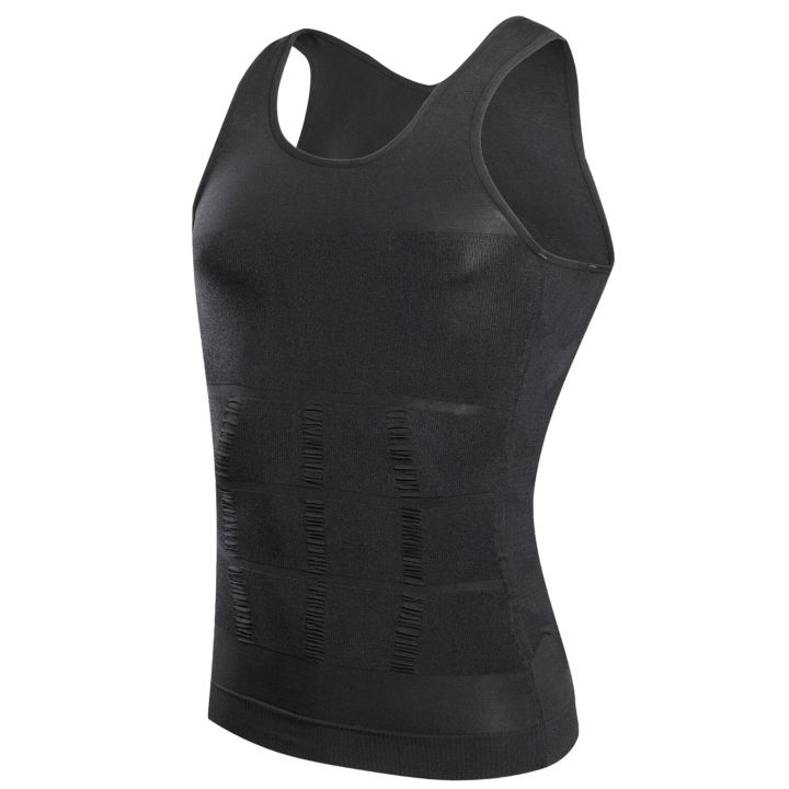 YBFDO%20Men%20Body%20Shaper%20Slimming%20Compression%20Vest%20Undershirt%20Seamless%20Waist%20Trainer%20Tank%20Top%20Belly%20Control%20Weight%20Loss%20Shapewear%20-%20Image%205