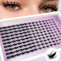 HBZGTLAD 15 Row Fairy Eyelash Cluster Manga Eyelash Cluster Transparent Spike Anime Eyelash Extension Makeup Tool Personal Manga. 