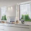 1PC woven butterfly style pull-out window screen, elegant and beautiful, suitable for kitchen and living room partitions. 