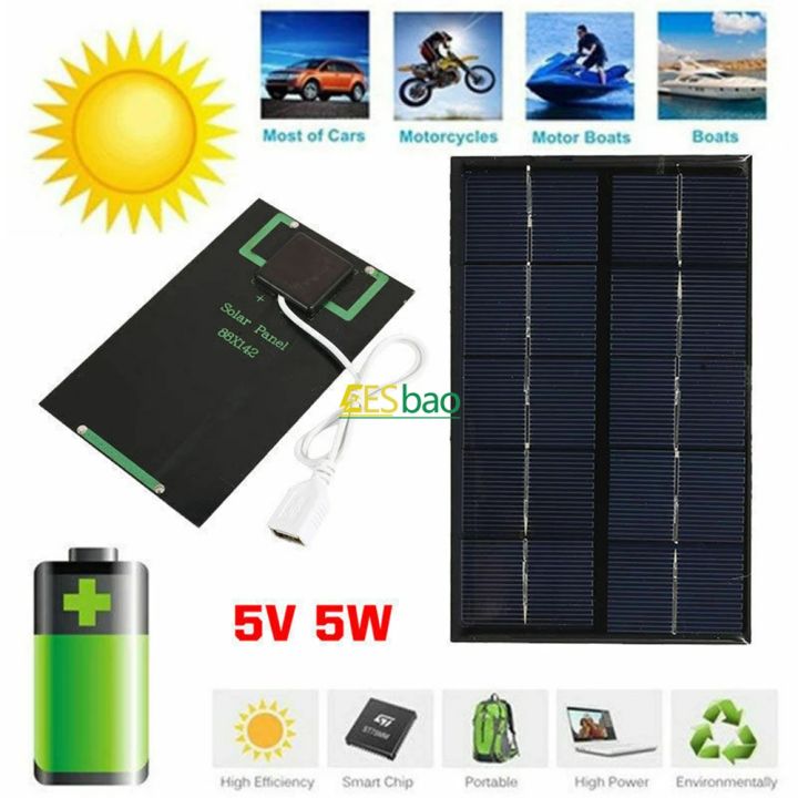USB%20Solar%20Panel%20Outdoor%205W%205V%20Portable%20Solar%20Charger%20Pane%20Climbing%20Fast%20Charger%20Polysilicon%20Travel%20DIY%20Solar%20Charger%20Generator%20-%20Image%202