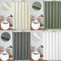 Shower Curtain Waterproof Mildew-proof with 12 Hooks Modern Shower Plant Printed Curtain Set For Bathroom Bathroom. 