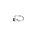 Pure Silver Ring With Natural Tourmaline/Women/1.6 Gram. 