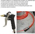 Air Compressor Duster, 1/4" Air Duster Blow G un Blower High Pressure Pis tol-Grip Connector with Extension Nozzle Pneumatic Cleaning Tool. 