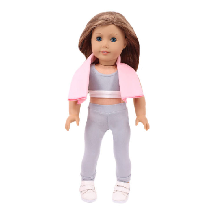 Ballet%20Yoga%20Training%20Suit%20Pajamas%20For%20American%2018%20Inch%20Girl%20Doll%20Clothes%20Accesories%2043%20cm%20Baby%20Items%20Our%20Generation%20Nenuco%20-%20Image%207