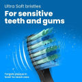 4 Pcs Electric Toothbrush Heads Compatible with Fairywill D7/D8/FW507/FW508/FW551/917/959/SG-E9 Moderately Soft Bristles Brush. 